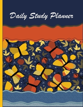 Daily Study Planner: Elementary Scheduling Academic Planner for Students, Highschool, College and Faculty Exam Preparation, Study Goal Tracker, ... for Kids, Adults, Girls and Women Gift v4