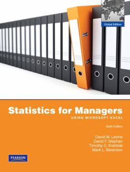 Paperback Statistics for Managers using MS Excel: Global Edition Book