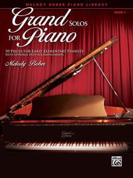 Paperback Grand Solos for Piano, Bk 1: 10 Pieces for Early Elementary Pianists with Optional Duet Accompaniments Book