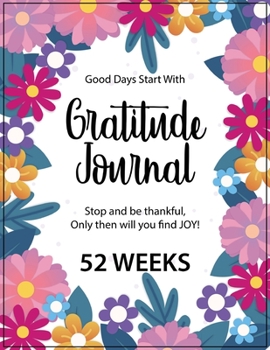 Paperback Gratitude Journal - 52 Weeks Book