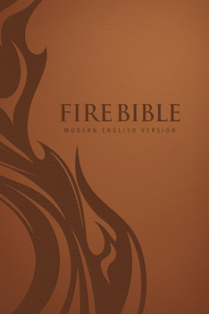 Imitation Leather Mev Fire Bible: Brown Leather-Like Cover - Modern English Version Book