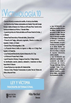 Paperback Victimología 10: Ley Víctima - Panorama Internacional [Spanish] Book