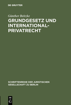 Hardcover Grundgesetz und Internationalprivatrecht [German] Book