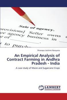 Paperback An Empirical Analysis of Contract Farming in Andhra Pradesh - India Book
