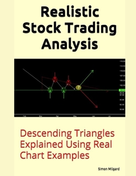 Paperback Realistic Stock Trading Analysis: Descending Triangles Explained Using Real Chart Examples Book