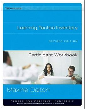 Paperback Learning Tactics Inventory Participant Workbook, Revised Book