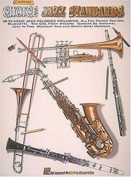 Paperback Choice Jazz Standards - Alto Sax Book