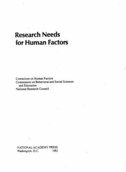 Paperback Research Needs for Human Factors Book