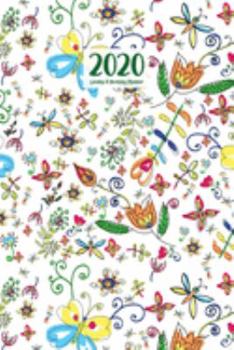 Paperback 2020 Weekly & Monthly Planner: January 1, 2020 - December 31, 2020 Priorities and To Do Column Goals Setting Page Butterfly & Flower Book