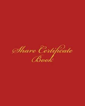 Paperback Share Certificate Book