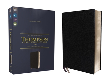 Bonded Leather Niv, Thompson Chain-Reference Bible, European Bonded Leather, Black, Red Letter, Comfort Print Book