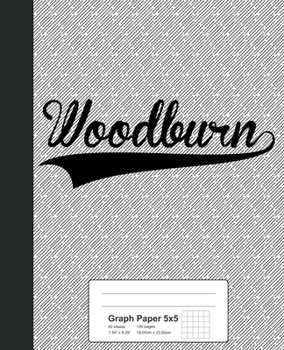 Paperback Graph Paper 5x5: WOODBURN Notebook Book