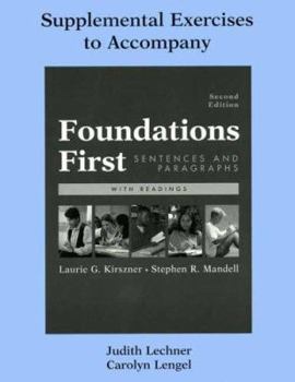 Paperback Supplemental Exercises to Accompany Foundations First Book