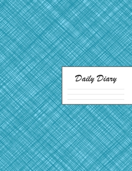 Daily Diary: Blank 2020 Journal Entry Writing Paper for Each Day of the Year | Crosshatch Pattern Graphic Design Blue | January 20 - December 20 | 366 ... Your Life, Set Goals & Get Things Done