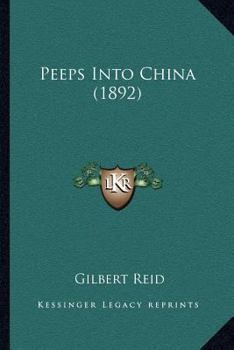 Paperback Peeps Into China (1892) Book