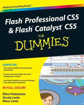 Paperback Flash Professional CS5 & Flash Catalyst CS5 for Dummies Book