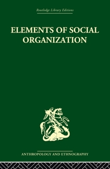 Paperback Elements of Social Organisation Book