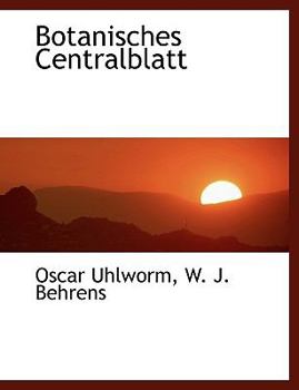 Paperback Botanisches Centralblatt Book