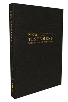 Paperback Niv, New Testament with Psalms and Proverbs, Pocket-Sized, Paperback, Black, Comfort Print Book