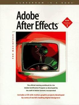 Paperback Adobe After Effects: For Macintosh (Classroom in a Book) Book