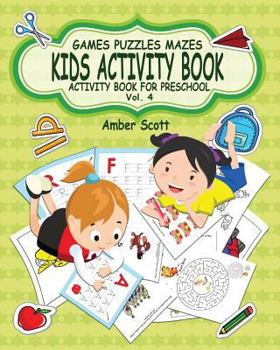 Paperback Kids Activity Book ( Activity Book For Preschool ) -Vol. 4 Book