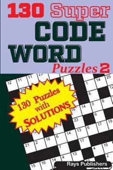 Paperback 130 Super CODE WORD Puzzles Book