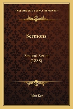 Paperback Sermons: Second Series (1888) Book