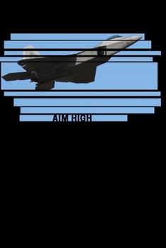 Airplane Aim High Collection Travel Lined Journal, Volume 4, College Ruled Notebook, Softcover Writing Notepad Gift, 120 Pages