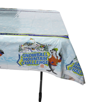 Vbs 2026 Snowball Mountain Challenge Tablecloth: Find Your Strength in God