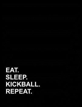 Paperback Eat Sleep Kickball Repeat: Appointment Book 4 Columns Book