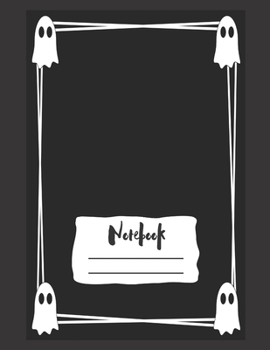 Notebook: Spooky Halloween Journal Notebook For Kids With Ghost Cover and Custom Ghost Page Design