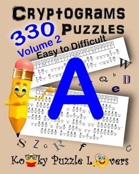 Paperback Cryptograms, Volume 2: 330 Puzzles Book