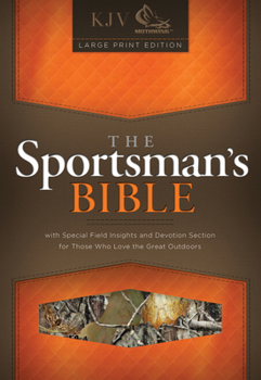Bonded Leather Sportsman's Bible-KJV-Large Print [Large Print] Book