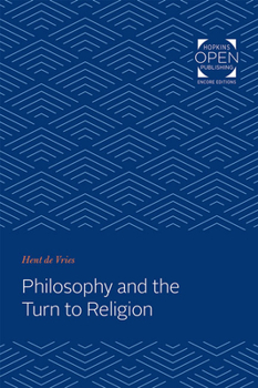 Paperback Philosophy and the Turn to Religion Book