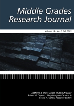Paperback Middle Grades Research Journal Vol 10 Issue 2 Book