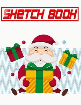 Sketchbook For Markers Christmas & Holiday Gift: For Kids To Doodle Or Draw Blank Drawing Paper Sketch Book  | Coloring - Beginner # Drawings ~ Size 8.5 X 11 Inches 110 Page Free Prints Best Gift.
