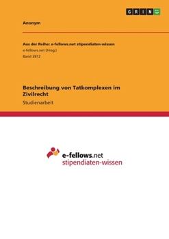 Paperback Beschreibung von Tatkomplexen im Zivilrecht [German] Book