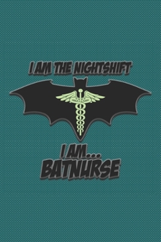 Vision Board Planner Diary Notebook 1-Year Calendar: Bat Nurse 6x9 Lined Journal 120-Pages