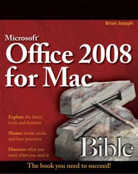 Paperback Microsoft Office 2008 for Mac Bible Book