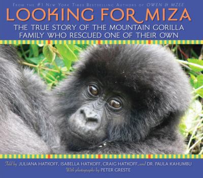 Hardcover Looking for Miza: The True Story of the Mountain Gorilla Family Who Rescued on of Their Own Book