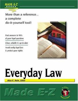 Paperback Everyday Law Made E-Z Book