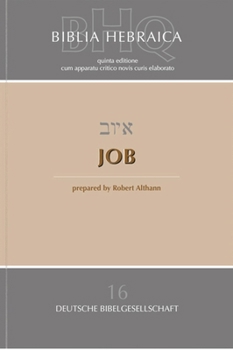 Job (Biblia Hebraica Quinta) (Hebrew Edition)