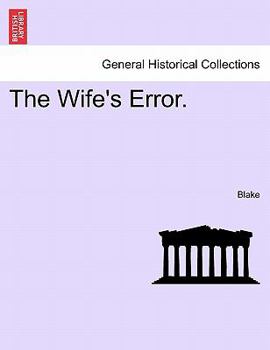 Paperback The Wife's Error. Book