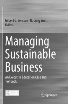 Paperback Managing Sustainable Business: An Executive Education Case and Textbook Book