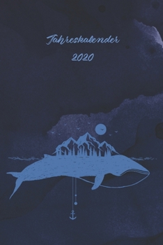 Jahreskalender 2020: 365 Tage 52 / 53 Wochen undatiert A5 Notizbuch für Notizen & Termine Wochenplaner 200 Seiten (German Edition)