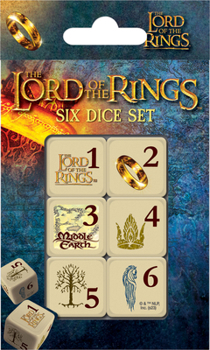 Board Game Lord of Rings Dice Set Book