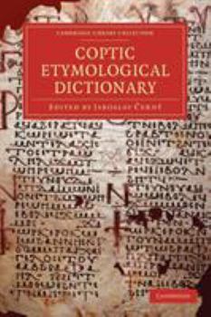 Paperback Coptic Etymological Dictionary Book