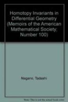 Homotopy Invariants in Differential Geometry