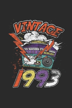 Vintage 1993: Graph Ruled Notebook – Journal for Birthday Gift Idea