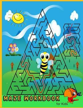 Paperback Maze Workbook for kids: Activity book for children age 4-8, Game book